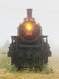 CN Engine 1112 In Fog_25567-8